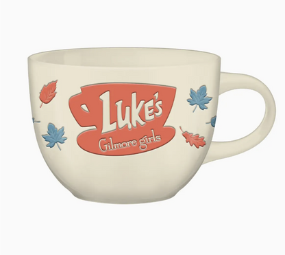 Gilmore Girls Fall Leaves Wax Resist 24oz Ceramic Soup Mug