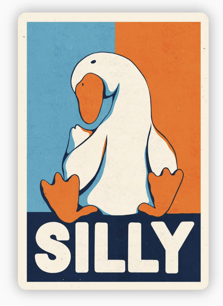 Silly Goose Sticker